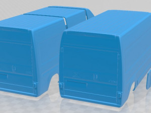 Peugeot Boxer 2020 Printable Van 3D Baskı Modeli
