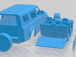 Land Rover Defender 130 2023 Printable Car 3D-Druckmodell