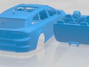 Renault Talisman Estate 2020 Printable Car Modèles 3D en vedette