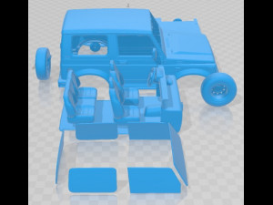 Suzuki Samurai 1996 Printable Car Modello di stampa 3D