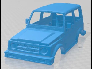 Suzuki Samurai 1996 Printable Body Car 3D Print Model