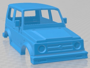 Suzuki Samurai 1996 Printable Body Car 3D Print Model