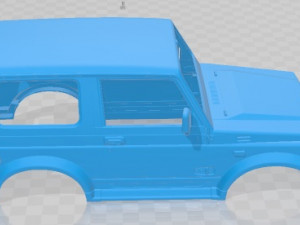Suzuki Samurai 1996 Printable Body Car 3D Print Model