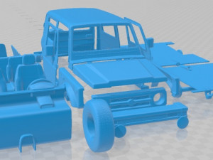 Suzuki Samurai 1996 Printable Car Modello di stampa 3D
