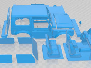 Suzuki Samurai 1996 Printable Car 3D Print Model