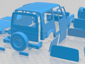 Suzuki Samurai 1996 Printable Car Modello di stampa 3D