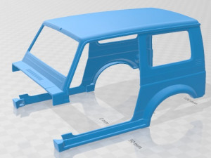 Suzuki Samurai 1996 Printable Car Modello di stampa 3D