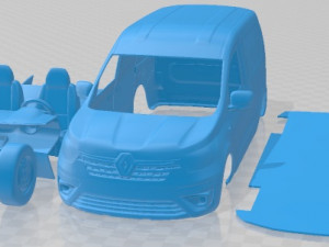 Renault Express 2021 Printable Van Modelo de impresión 3D