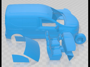 Renault Express 2021 Printable Van Modelo de impresión 3D