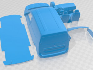 Renault Express 2021 Printable Van Modelo de impresión 3D