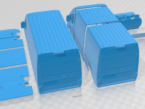Fiat Ducato 2020 Printable Van Modèles 3D en vedette