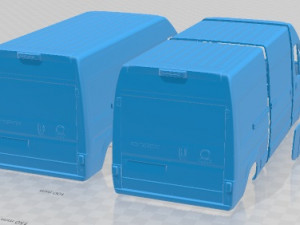 Fiat Ducato 2020 Printable Van Modèles 3D en vedette