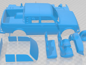 VAZ Lada Niva 4x4 2329 Pickup 2015 Printable Car Modello di stampa 3D