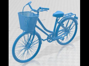Bike Vintage Ladies Deluxe Printable Bicycle 3D Print Model