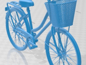 Bike Vintage Ladies Deluxe Printable Bicycle Modelo de impresión 3D