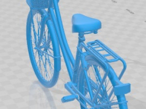Bike Vintage Ladies Deluxe Printable Bicycle Modelo de impresión 3D