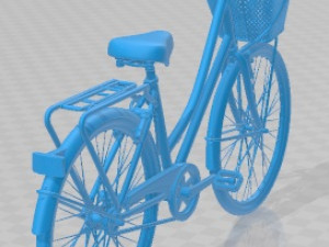 Bike Vintage Ladies Deluxe Printable Bicycle Modelo de impresión 3D