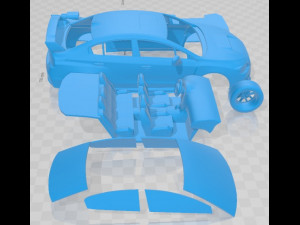 Subaru Impresa WRX STI 2015 Printable Car 3D Print Model