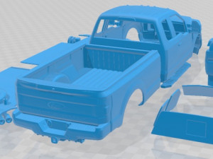 F 250 Super Duty Super Cab XLT 2015 Printable Car 3D Принт Модель