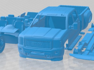 GMC Sierra HD 2015 Printable Car Modèles 3D en vedette
