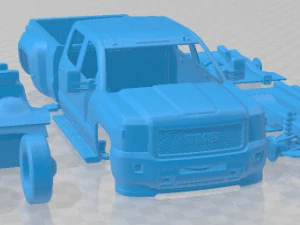 GMC Sierra HD 2015 Printable Car 3D Print Model