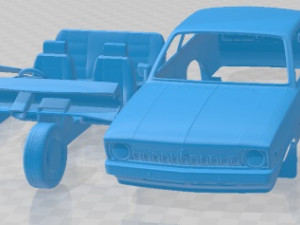 Holden Gemini Coupe SL 1980 Printable Car Model Cetak 3D