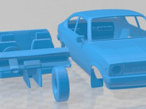 Holden Gemini Coupe SL 1980 Printable Car Modello di stampa 3D