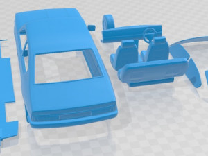Holden Gemini Coupe SL 1980 Printable Car Modello di stampa 3D