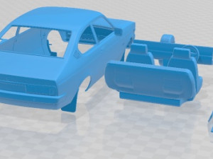 Holden Gemini Coupe SL 1980 Printable Car Modello di stampa 3D