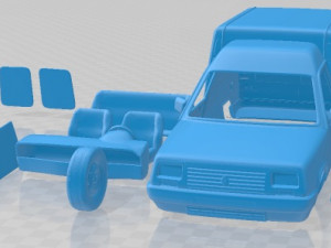 Renault Express 1991 Printable Van 3D Print Model
