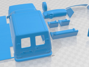 Renault Express 1991 Printable Van 3D 프린트 모델