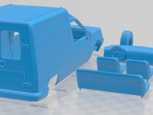 Renault Express 1991 Printable Van 3D 프린트 모델
