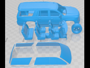 Chevrolet Suburban 2015 Printable Car 3D Print Model