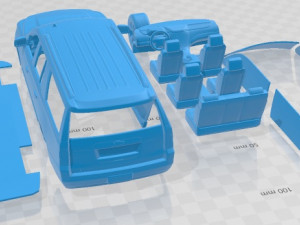Chevrolet Suburban 2015 Printable Car 3D Print Model
