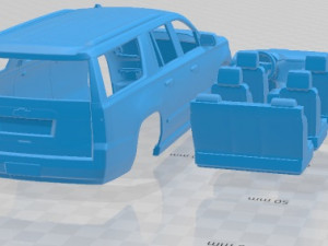 Chevrolet Suburban 2015 Printable Car 3D Print Model