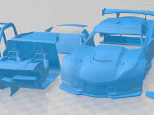 Chevrolet Corvette C7R 2015 Printable Car 3D 프린트 모델