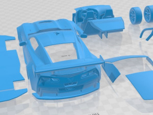 Chevrolet Corvette C7R 2015 Printable Car 3D-printmodel