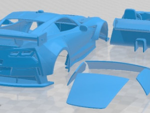 Chevrolet Corvette C7R 2015 Printable Car 3D-printmodel