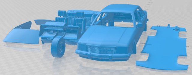 Holden Commodore VC 1980 Printable Car 3D Print Model .c4d .max .obj .3ds .fbx .stl .blend 