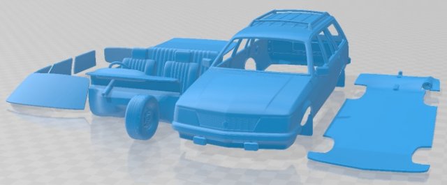 Holden Commodore Wagon 1981 Printable Car 3D Print Model .c4d .max .obj .3ds .fbx .stl .blend