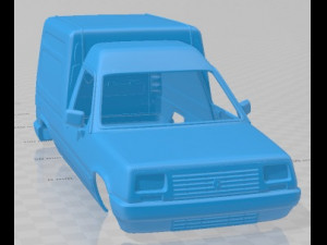 Renault Express 1991 Printable Body Van Modèles 3D en vedette