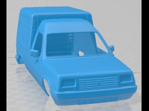 Renault Express 1991 Printable Body Van 3D Print Model