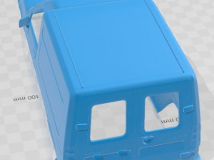 Renault Express 1991 Printable Body Van Modèles 3D en vedette