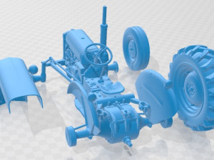 Massey Ferguson TEA 20 Printable Tractor 3D Baskı Modeli