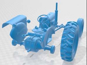 Massey Ferguson TEA 20 Printable Tractor 3D Baskı Modeli