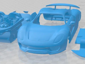 Porsche 918 Spyder 2015 Printable Car 3D Print Model