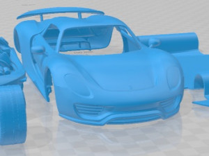 Porsche 918 Spyder 2015 Printable Car Modèles 3D en vedette
