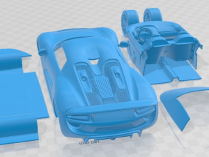 Porsche 918 Spyder 2015 Printable Car Modèles 3D en vedette