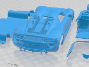 Porsche 918 Spyder 2015 Printable Car Modèles 3D en vedette