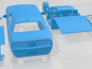 Dodge Challenger SRT Hellcat Supercharged LC 2015 Printable Car 3D Принт Модель